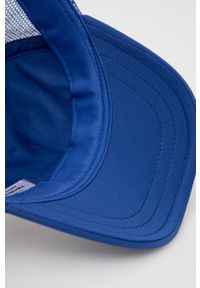 Superdry czapka z nadrukiem. Kolor: niebieski. Wzór: nadruk