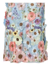 YAS Sukienka koktajlowa Flowering 26037387 Błękitny Loose Fit. Kolor: niebieski. Materiał: syntetyk. Styl: wizytowy #4