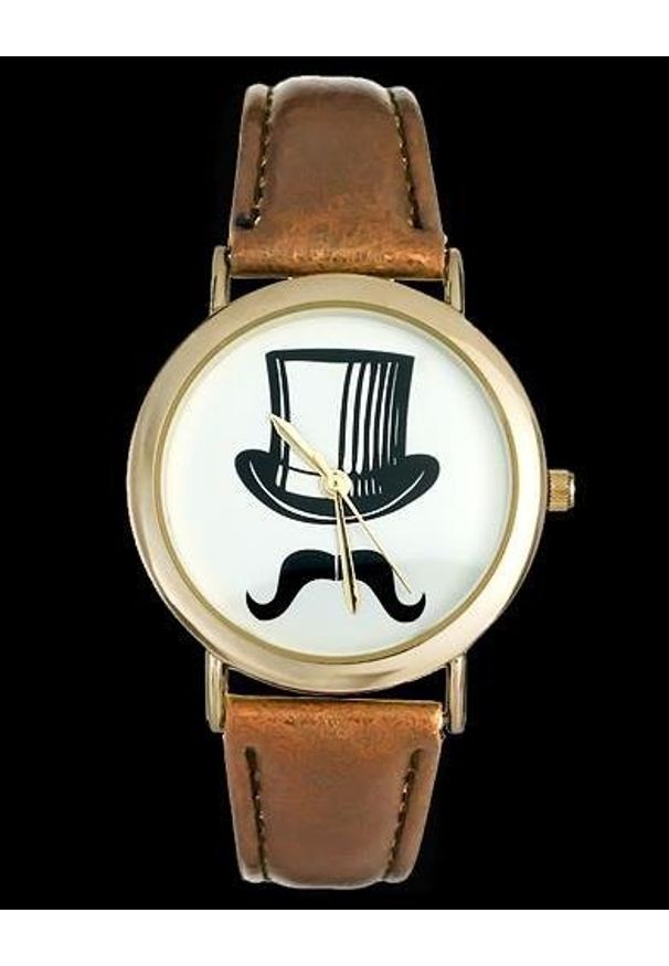 NoName - Zegarek ZEGAREK DAMSKI CYLINDER, WĄSY - asox (zx580a)