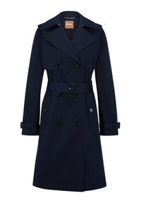 BOSS - Boss Trencz 50489115 Granatowy Regular Fit. Kolor: niebieski. Materiał: syntetyk #4