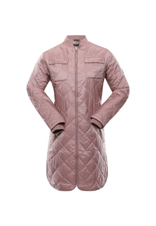 BANAX - Kurtka damska Nax Lozera M - Elegancka i lekka na zimę. Kolor: fioletowy. Materiał: nylon. Sezon: zima. Sport: turystyka piesza