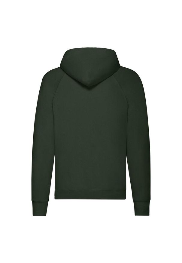 FRUIT OF THE LOOM - Lekka Męska Bluza Z Kapturem. Typ kołnierza: kaptur. Kolor: zielony