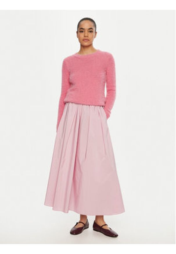 Weekend Max Mara Spódnica trapezowa Curvato 2515101011 Różowy Regular Fit. Kolor: różowy. Materiał: bawełna, syntetyk