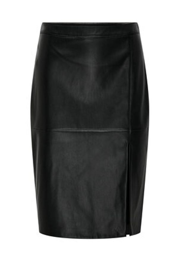 only - ONLY Spódnica z imitacji skóry Oline 15315998 Czarny Slim Fit. Kolor: czarny. Materiał: skóra