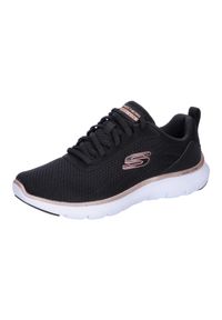 skechers - Buty Kobieta Skechers Flex Appeal 5.0 Uptake czarny. Kolor: czarny. Materiał: syntetyk, materiał. Szerokość cholewki: normalna. Model: Skechers Sport. Sport: turystyka piesza