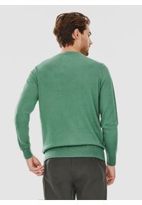 Pako Lorente - PAKO LORENTE – Zielony męski sweter. Kolor: zielony, czerwony. Materiał: wełna, poliamid, akryl. Wzór: gładki. Sezon: jesień #10