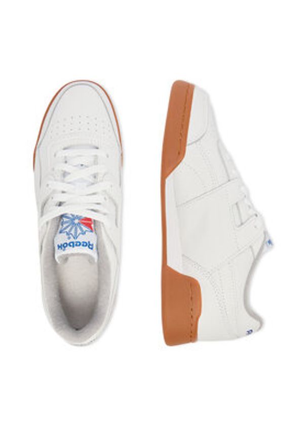 Reebok Sneakersy EO-WORKOUT PLUS 100244868 Biały. Kolor: biały. Materiał: skóra. Model: Reebok Workout