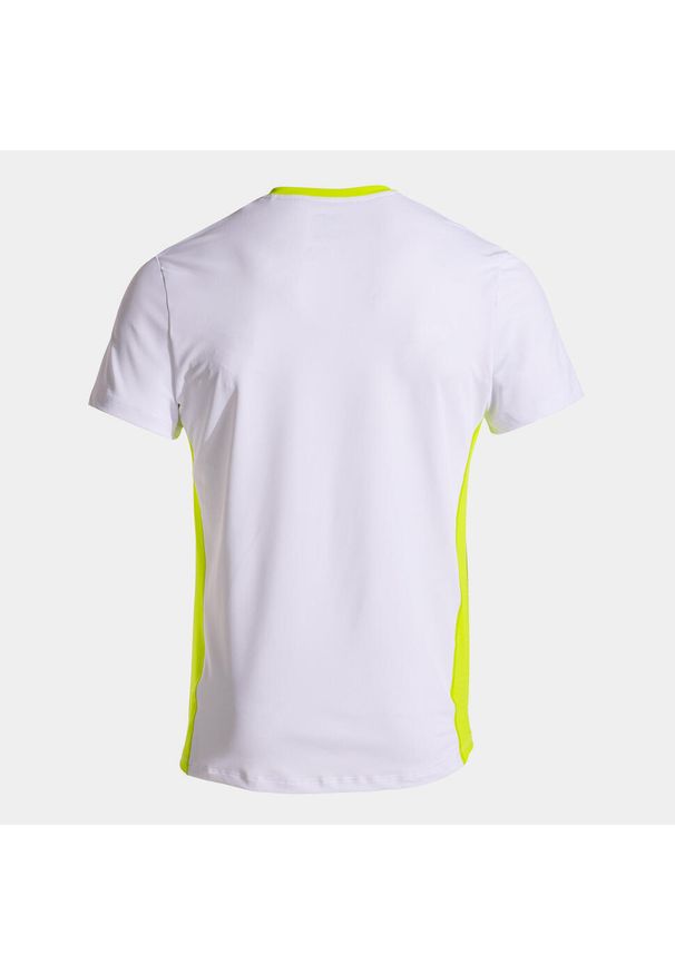 Koszulka treningowa męska Joma Camiseta Manga Corta Court. Kolor: biały, wielokolorowy, zielony. Materiał: poliester. Długość rękawa: krótki rękaw. Długość: krótkie