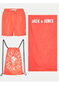 Jack & Jones - Jack&Jones Szorty kąpielowe Jpstbeach 12249449 Pomarańczowy Regular Fit. Kolor: pomarańczowy. Materiał: syntetyk #4