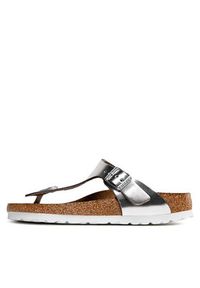 Birkenstock Japonki Gizeh Bs 1003675 Srebrny. Kolor: srebrny. Materiał: skóra #6