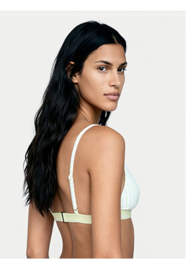 Calvin Klein Swimwear Góra od bikini LV00Q61208 Zielony. Kolor: zielony. Materiał: syntetyk