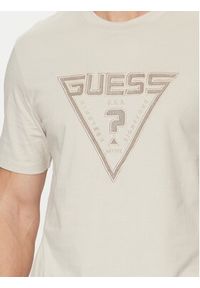 Guess T-Shirt Z5RI03 I3Z14 Beżowy Regular Fit. Kolor: beżowy. Materiał: bawełna #3