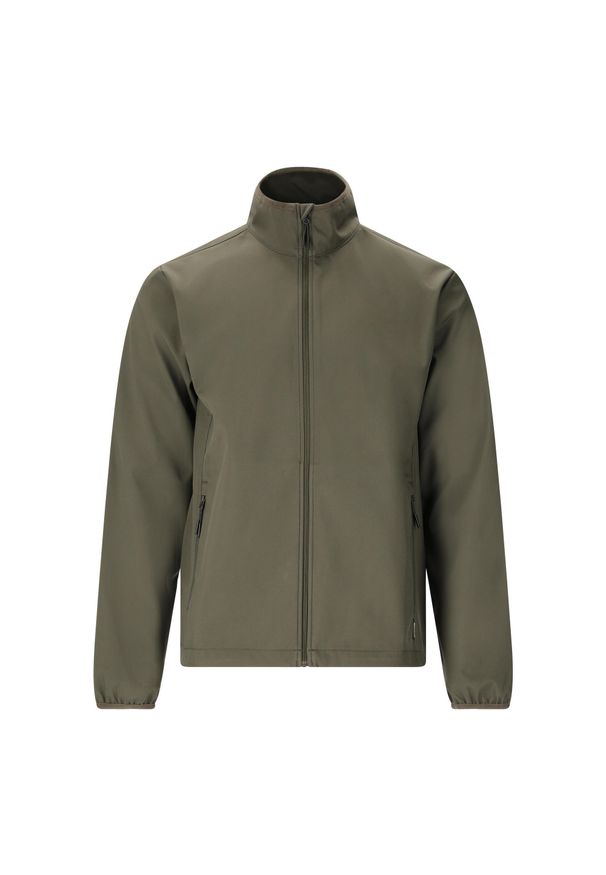 Kurtka wodoodporna Whistler Lango. Kolor: czarny, zielony, wielokolorowy. Materiał: softshell. Sport: turystyka piesza, fitness