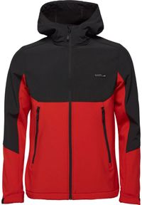 GLOMEX - Kurtka Softshell Loap Lucas Męska Czerwona - Wiatroszczelna i Oddychająca (M). Kolor: czarny, czerwony, wielokolorowy. Materiał: softshell. Sport: turystyka piesza #2