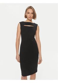 Calvin Klein Sukienka koktajlowa K20K207035 Czarny Slim Fit. Kolor: czarny. Materiał: syntetyk. Styl: wizytowy #1
