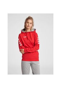 Bluza sportowa z kapturem damska Hummel Go Cotton Hoodie Woman. Typ kołnierza: kaptur. Kolor: czerwony, różowy, wielokolorowy