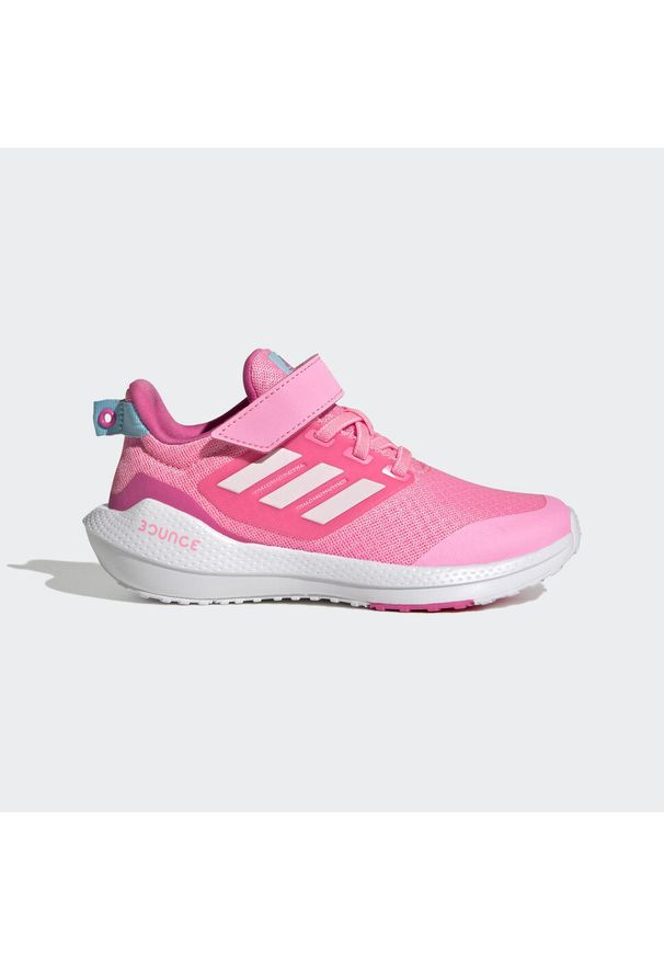 Buty do chodzenia dla dzieci Adidas EQ21 Run 2.0 EL. Kolor: biały, wielokolorowy, różowy. Sport: bieganie, turystyka piesza