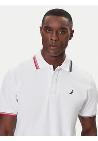 Nautica Polo Atabay N1S03424 Biały Regular Fit. Typ kołnierza: polo. Kolor: biały. Materiał: syntetyk #3