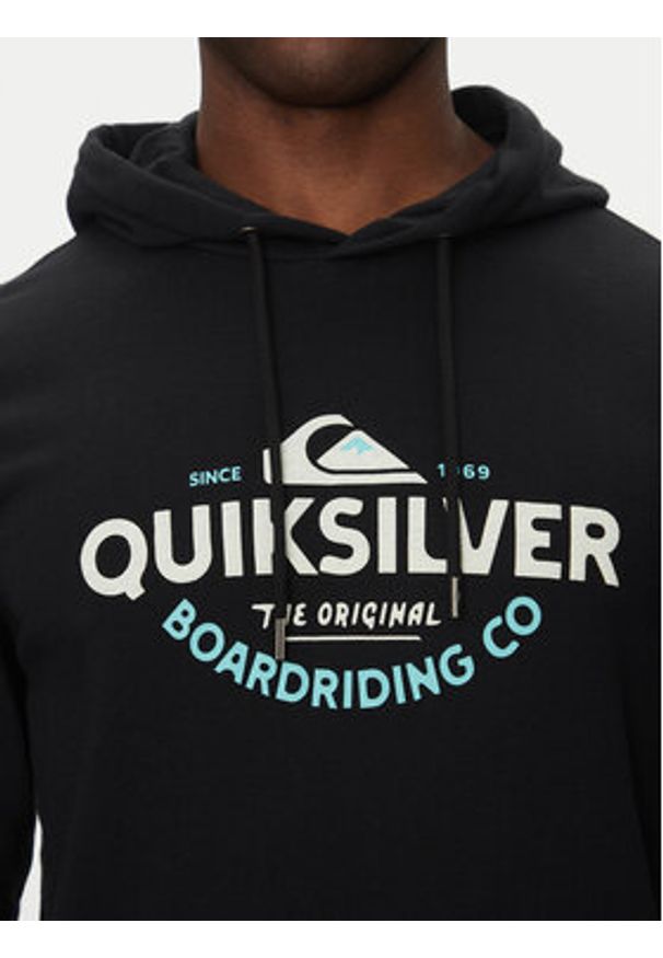 Quiksilver Bluza EQYFT05089 Czarny Regular Fit. Kolor: czarny. Materiał: bawełna