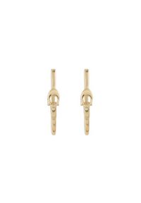 Coach Kolczyki Signature Hoop Earrings 37408160GLD710 Złoty. Materiał: metalowe. Kolor: złoty