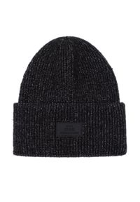 Ochnik - Ciemnogranatowa czapka zimowa męska. Kolor: niebieski. Materiał: akryl. Sezon: zima #2