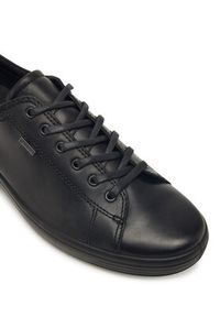 ecco - ECCO Sneakersy Soft 7 43036421001 Czarny. Kolor: czarny. Materiał: skóra