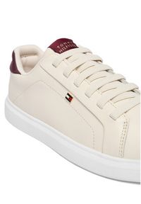 TOMMY HILFIGER - Tommy Hilfiger Sneakersy Icon Court Light Weight FW0FW08948 Beżowy. Kolor: beżowy. Materiał: skóra #5