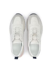 Kazar - Skórzane sneakersy męskie z kolorowymi detalami. Materiał: skóra, zamsz. Wzór: kolorowy #2