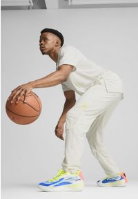 Puma - Męskie spodnie koszykarskie All Pro PUMA Vapor Gray. Kolor: szary