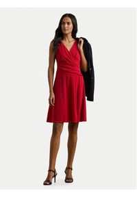 Lauren Ralph Lauren - LAUREN RALPH LAUREN Sukienka koktajlowa 250865006023 Czerwony Regular Fit. Kolor: czerwony. Materiał: syntetyk. Styl: wizytowy #5