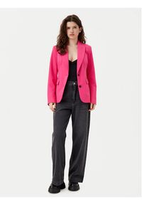 only - ONLY Marynarka Raven 15338389 Różowy Slim Fit. Kolor: różowy. Materiał: syntetyk #5