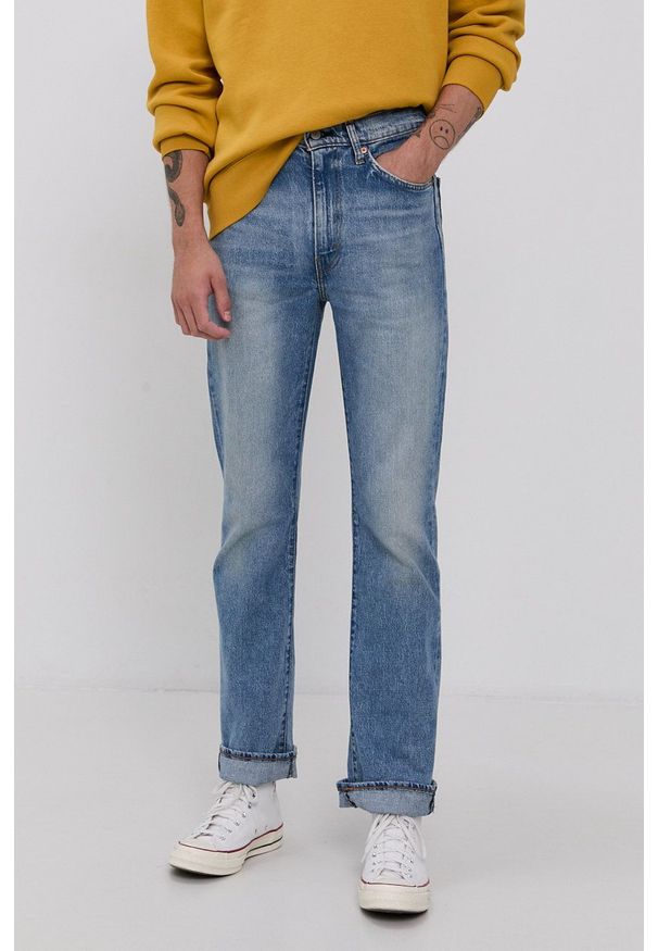 Levi's® - Levi's jeansy SO High Bootcut A0909.0004 męskie. Okazja: na spotkanie biznesowe. Kolor: niebieski. Styl: biznesowy