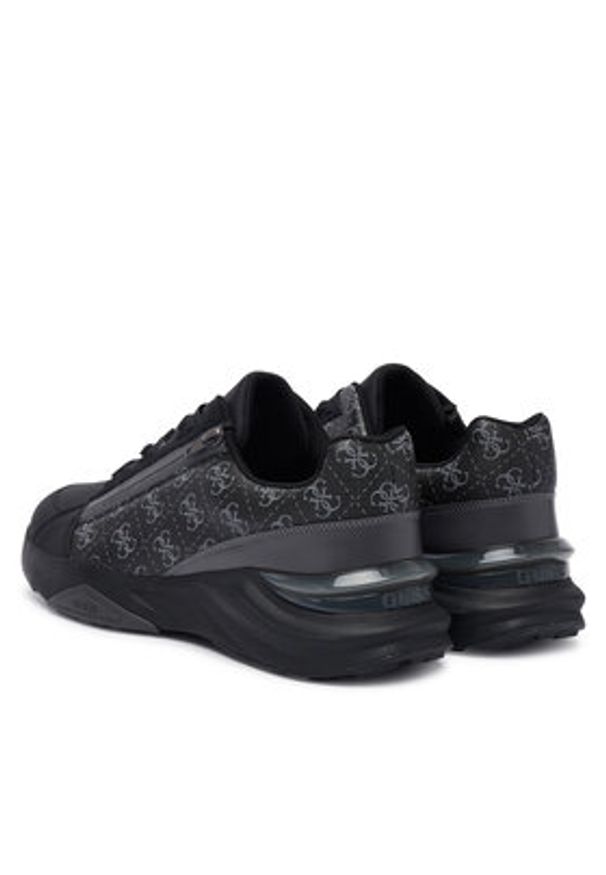 Guess Sneakersy FMFVAL ELE12 Czarny. Kolor: czarny. Materiał: skóra