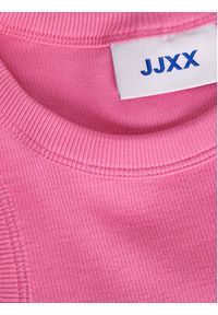 JJXX Top 12224661 Różowy Rib Fit. Kolor: różowy. Materiał: bawełna #4