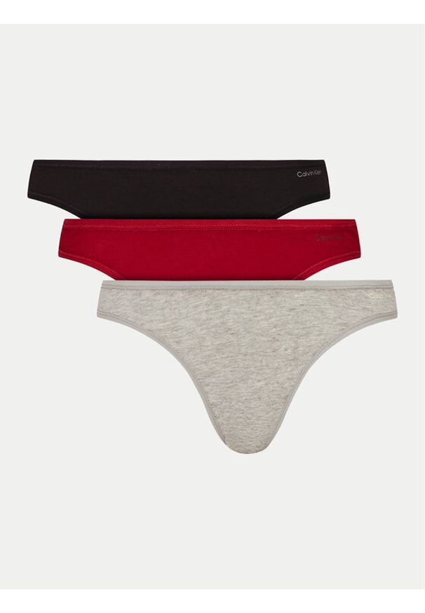 Calvin Klein Underwear Komplet 3 par fig klasycznych 000QD5218E Kolorowy. Materiał: bawełna. Wzór: kolorowy