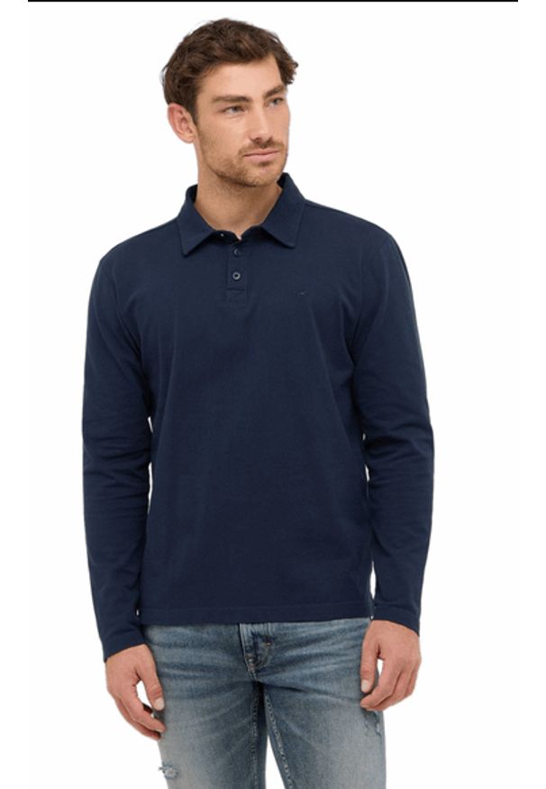 Męski Longsleeve Mustang Style Portis Dark Sapphire 1016881 4136. Długość rękawa: długi rękaw