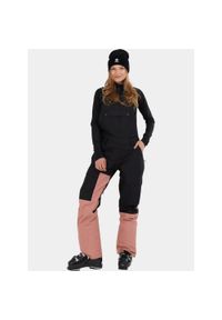 FUNDANGO - Ski Overal Damski Fundango Sakura ECO Bib. Kolor: czarny, różowy, wielokolorowy. Materiał: materiał. Sezon: zima. Sport: narciarstwo