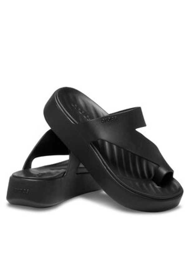 Crocs Japonki Getaway Platform Toe Loop 210834 Czarny. Kolor: czarny. Obcas: na platformie