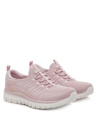 skechers - Skechers Sneakersy Graceful - Picture Perfect 100702/BLSH Różowy. Kolor: różowy. Materiał: materiał