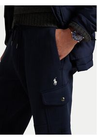 Polo Ralph Lauren Spodnie dresowe 710980340001 Granatowy Regular Fit. Kolor: niebieski. Materiał: bawełna #5