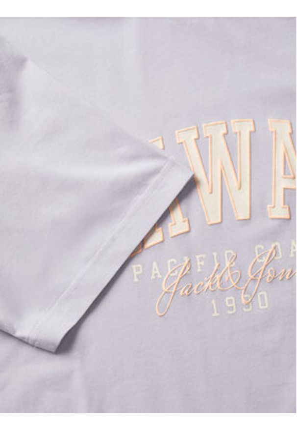 Jack & Jones T-Shirt Detroit 12268441 Fioletowy Relaxed Fit. Kolor: fioletowy. Materiał: bawełna