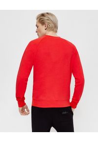 Balmain - BALMAIN - Czerwona bluza z logo. Kolor: czerwony. Materiał: bawełna. Długość rękawa: długi rękaw. Długość: długie. Styl: elegancki #2