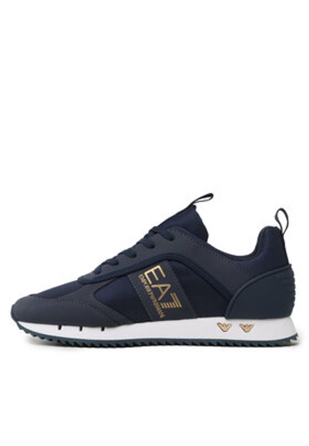 EA7 Emporio Armani Sneakersy X8X027 XK219 S854 Granatowy. Kolor: niebieski. Materiał: skóra