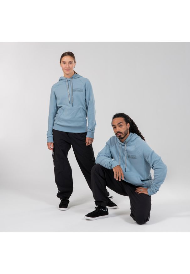 STAREVER - Bluza z kapturem do tańca urban dance Starever unisex. Typ kołnierza: kaptur. Kolor: niebieski, szary, wielokolorowy. Materiał: materiał, elastan, bawełna. Sport: taniec