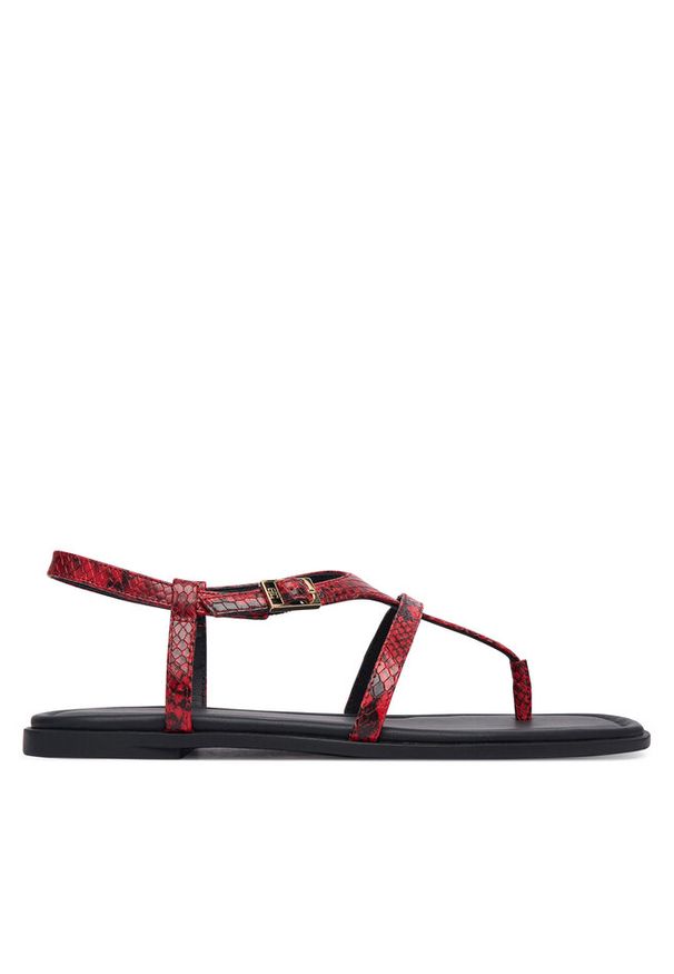 TOMMY HILFIGER - Sandały Tommy Hilfiger. Kolor: czerwony