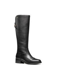 Geox Oficerki D Camexia Np Abx D566WB 00043 C9999 Czarny. Kolor: czarny. Materiał: skóra