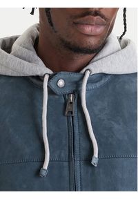 Milestone Kurtka skórzana Rivoli 612205 60785 Niebieski Regular Fit. Kolor: niebieski. Materiał: welur #4
