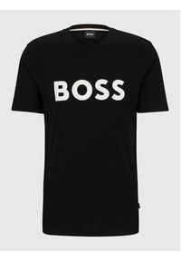 BOSS - Boss T-Shirt 50495742 Czarny Regular Fit. Kolor: czarny. Materiał: bawełna #5