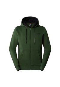 Bluza The North Face Open Gate 00CG46I0P1 - zielona. Okazja: na co dzień. Typ kołnierza: kaptur. Kolor: zielony. Materiał: bawełna. Styl: klasyczny, casual #1