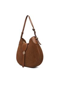 BOSS Torebka Boss Beyond Hobo S 50557954 Brązowy. Kolor: brązowy. Materiał: skórzane, zamszowe #4